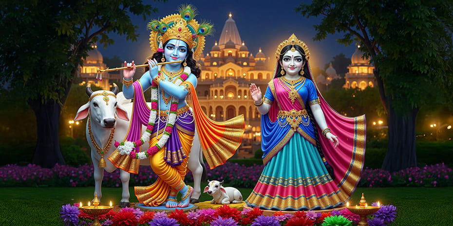 RADHA KRISHNA - Art Posters